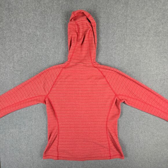 The North Face Jacket Womens Large Polartec ThermalPro Red Full Zip Hoodie - Picture 8 of 16